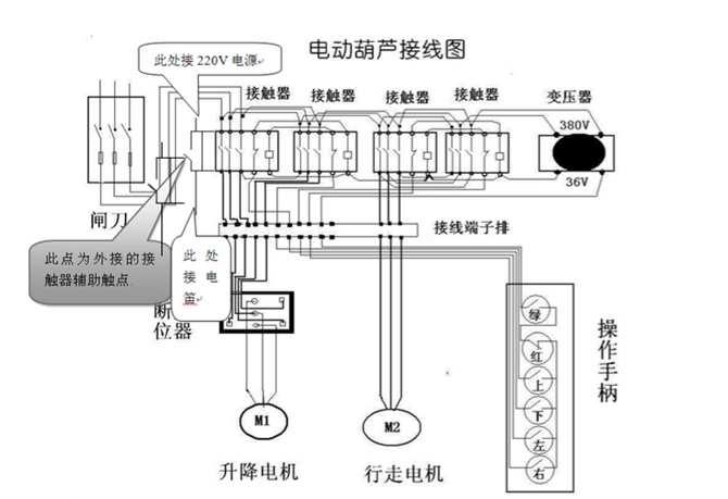 電動(dòng)葫蘆接線圖